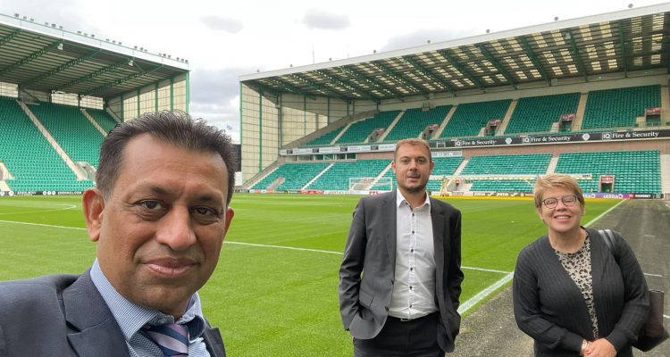 Had a good discussion about the season ahead and community work with Hibernian FC new Chief Executive Ben Kensell.
